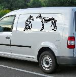 Exemple de stickers muraux: Lvriers Whippet (Thumb)